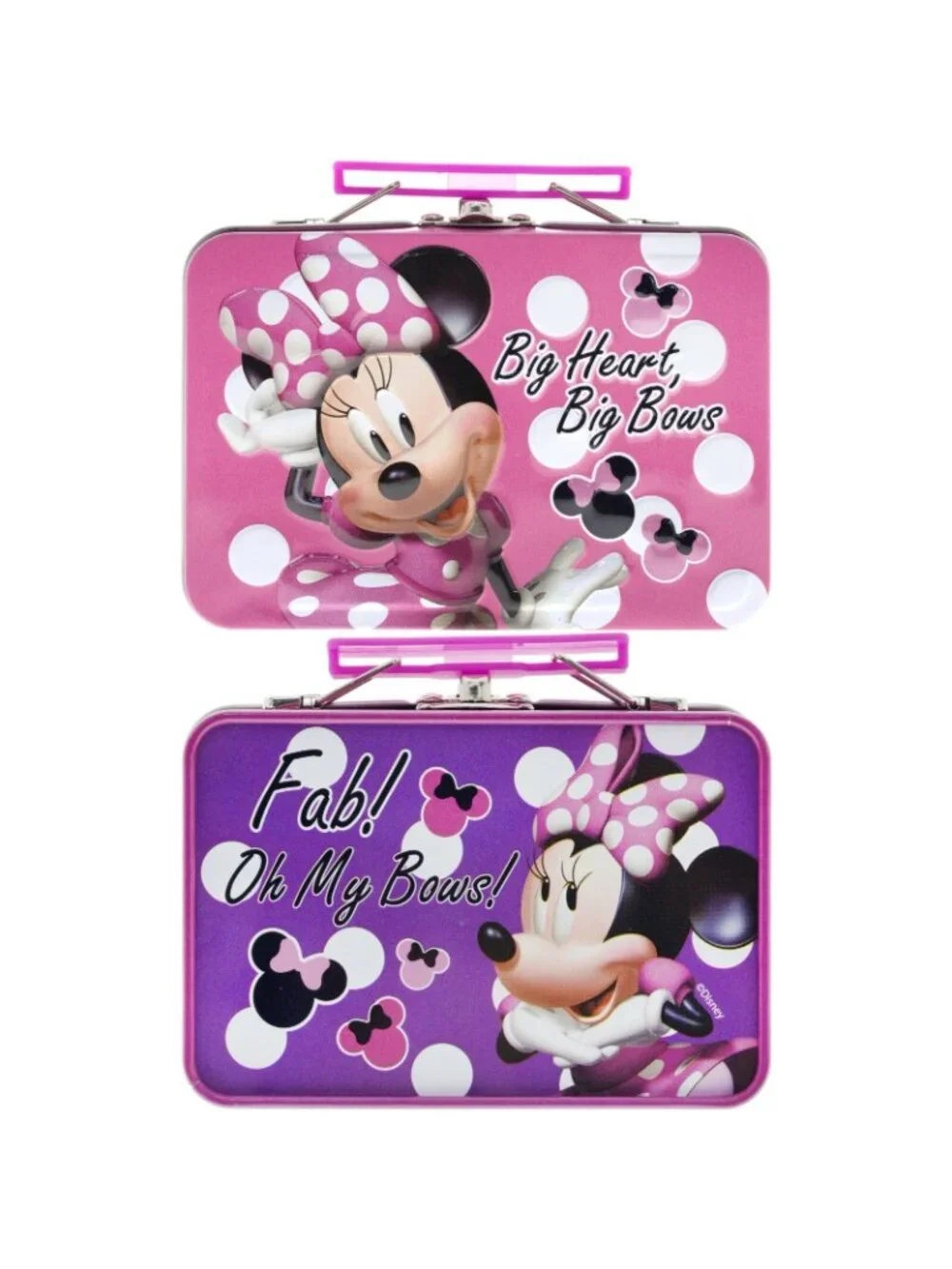 Disney Minnie Mouse 5 piece Flavored Swirl Lip Balm Set W Tin NEW/SEALED